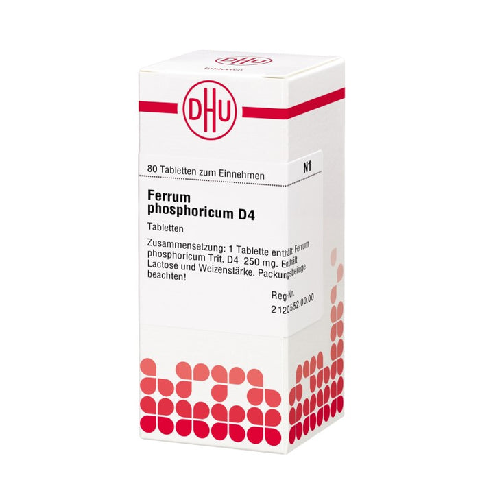 DHU Ferrum phosphoricum D4 Tabletten, 80 pc Tablettes