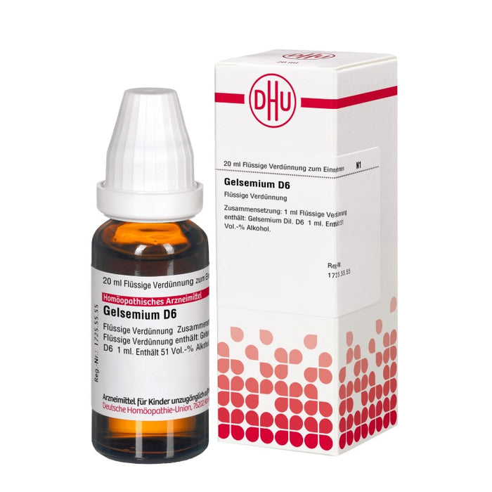 DHU Gelsemium D6 Dilution, 20 ml Lösung