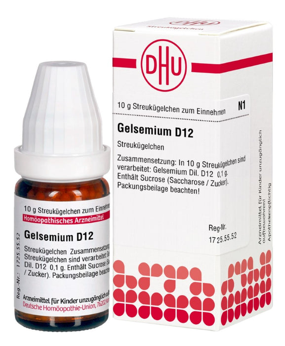 DHU Gelsemium D12 Streukügelchen, 10 g Globuli