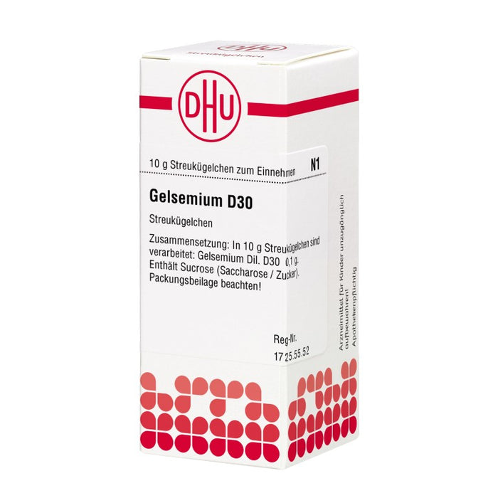 DHU Gelsemium D30 Streukügelchen, 10 g Globules