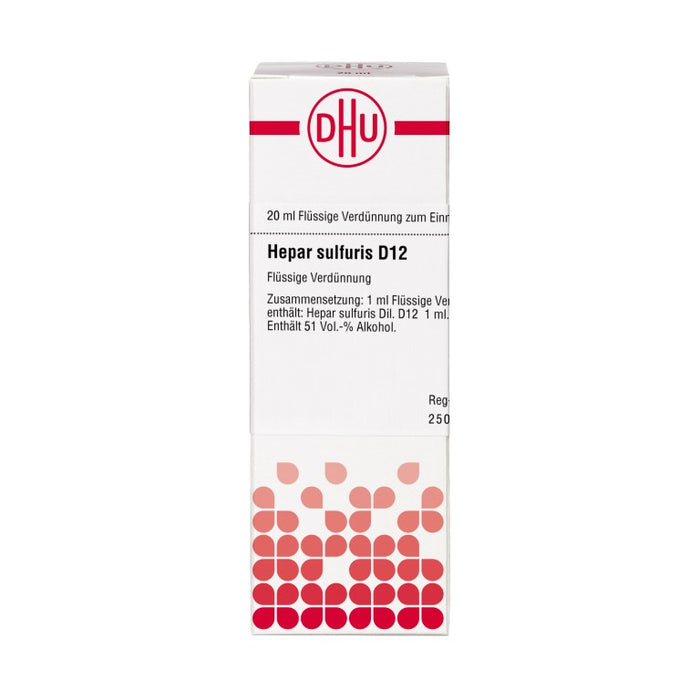 DHU Hepar sulfuris D12 Dilution, 20 ml Lösung