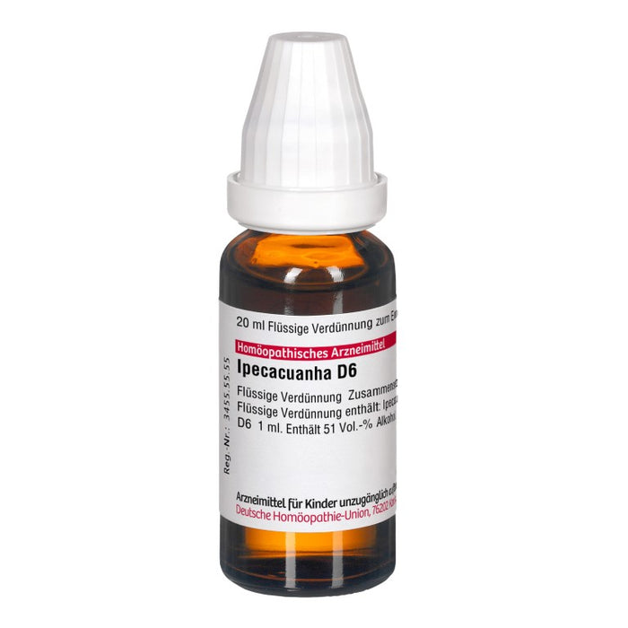 DHU Ipecacuanha D6 Dilution, 20 ml Lösung