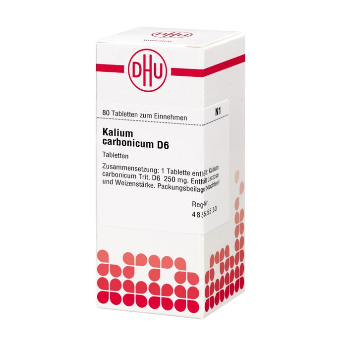 DHU Kalium carbonicum D6 Tabletten, 80 St. Tabletten