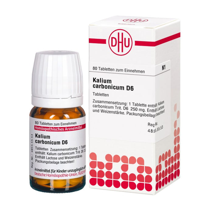 DHU Kalium carbonicum D6 Tabletten, 80 St. Tabletten