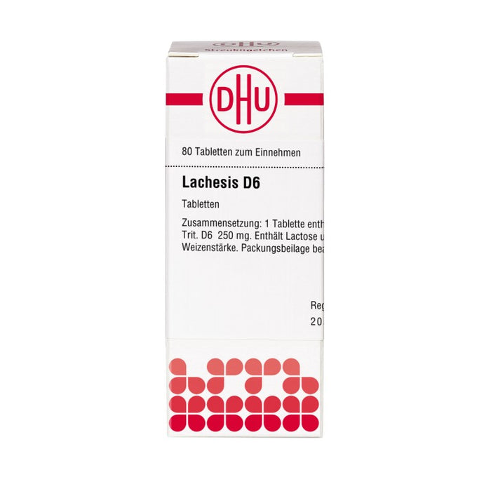 DHU Lachesis D6 Tabletten, 80 pc Tablettes