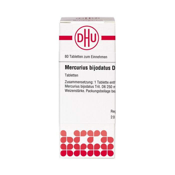 DHU Mercurius bijodatus D6 Tabletten, 80 pc Tablettes