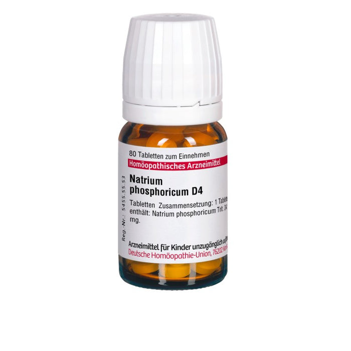 DHU Natrium phosphoricum D4 Tabletten, 80 St. Tabletten