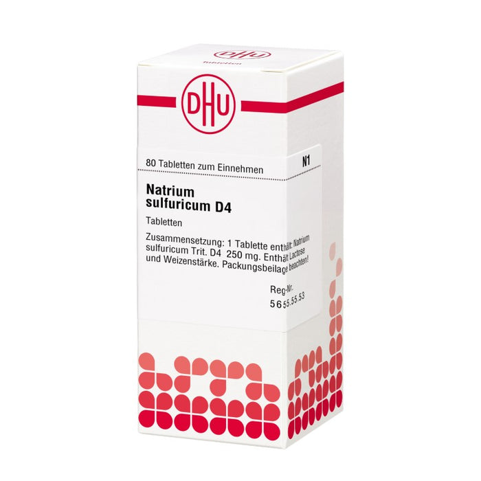 DHU Natrium sulfuricum D4 Tabletten, 80 St. Tabletten