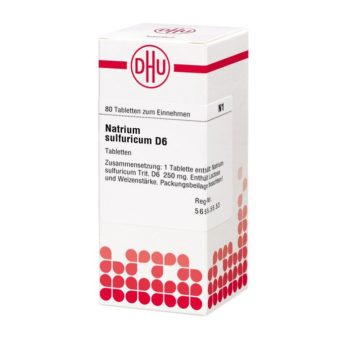 DHU Natrium sulfuricum D6 Tabletten, 80 St. Tabletten