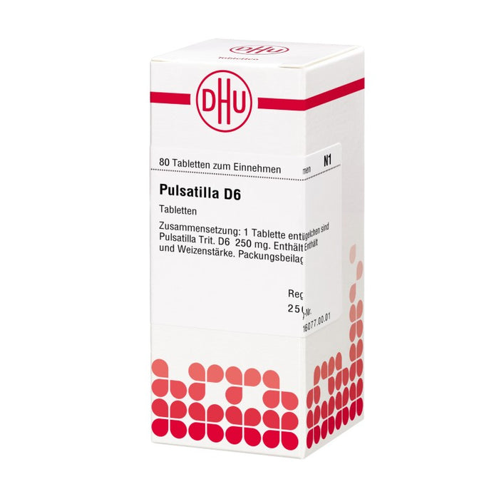 DHU Pulsatilla D6 Tabletten, 80 St. Tabletten