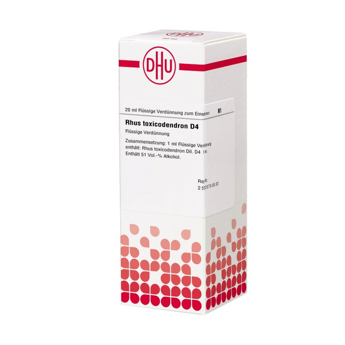 DHU Rhus toxicodendron D4 Dilution, 20 ml Lösung