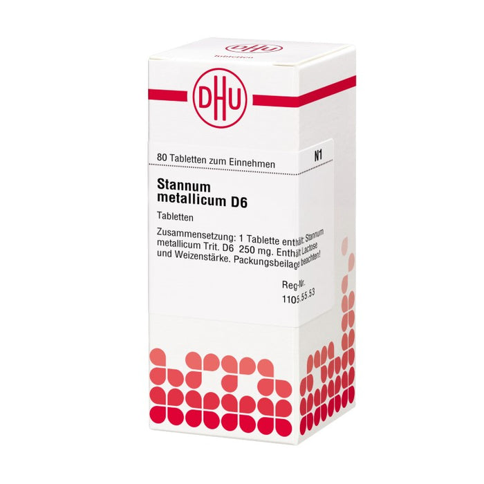 DHU Stannum metallicum D 6 Tabletten, 80 St. Tabletten