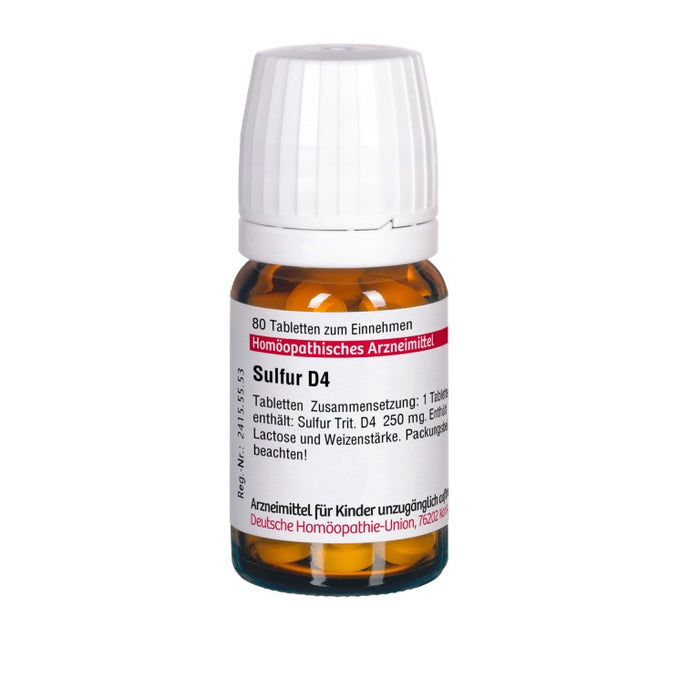 DHU Sulfur D4 Tabletten, 80 St. Tabletten