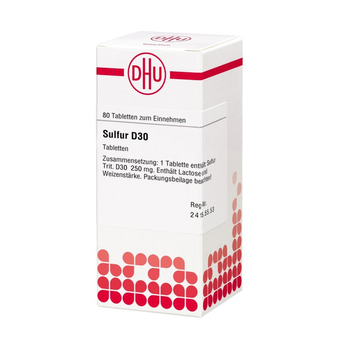 DHU Sulfur D30 Tabletten, 80 pcs. Tablets