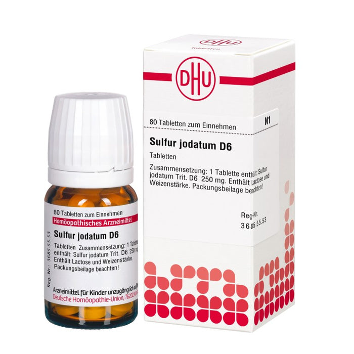 Sulfur jodatum D6 DHU Tabletten, 80 St. Tabletten