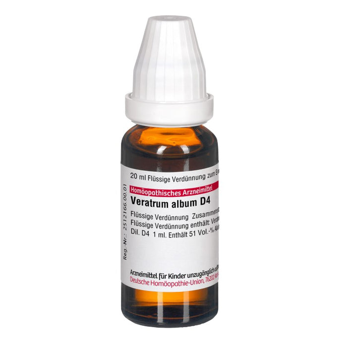 Veratrum album D4 DHU Dilution, 20 ml Lösung