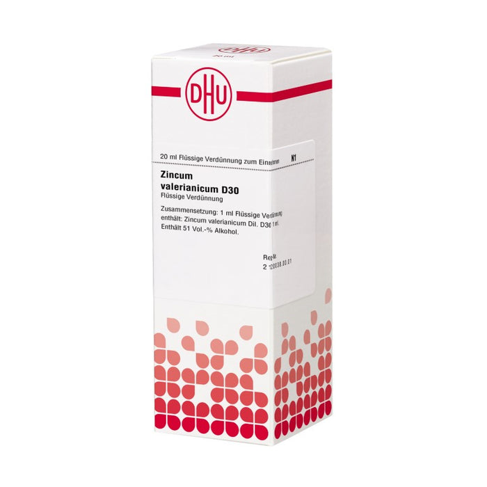 DHU Zincum valerianicum D30 Dilution, 20 ml Lösung