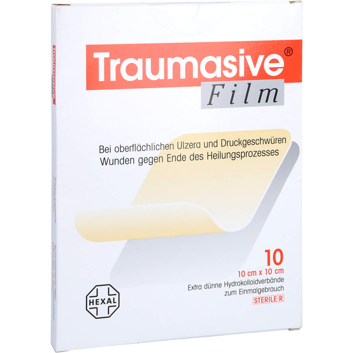 Traumasive Film 10 cm x 10 cm Hydrokolloidverband, 10 St. Wundauflagen