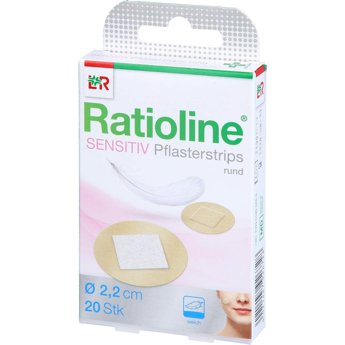 Ratioline Pflasterstrips sensitive, 20 St. Pflaster