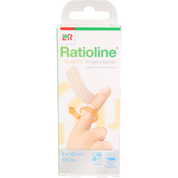 Ratioline elastic  2 x 12cm Fingerverband, 10 pcs. Wound dressings