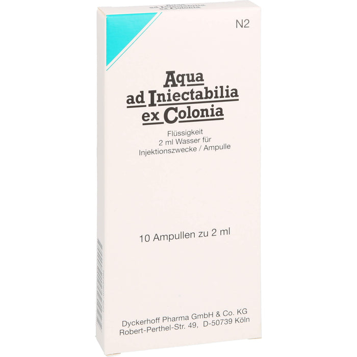 Aqua ad Iniectabilia ex Colonia Amp., 2ml, 10 ml Solution