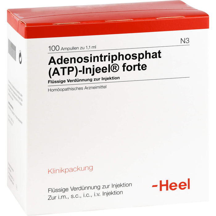 Heel Adenosintriphosphat (ATP) Injeel forte flüssige Verdünnung, 100 St. Ampullen