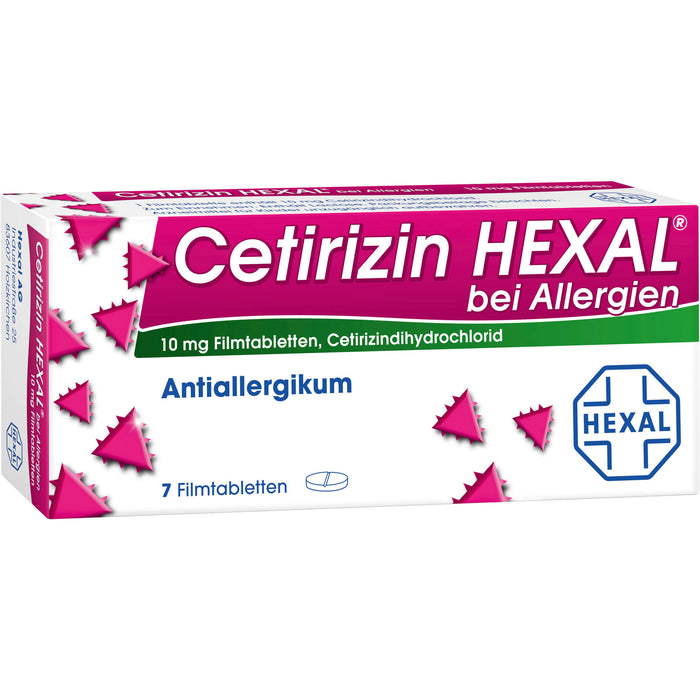 Cetirizin HEXAL Tabletten bei Allergien, 7 pcs. Tablets