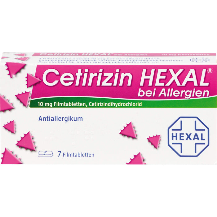 Cetirizin HEXAL Tabletten bei Allergien, 7 pcs. Tablets