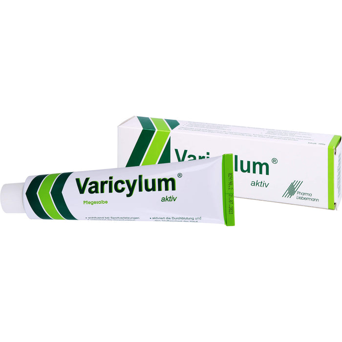 Varicylum aktiv Pflegesalbe zur Venenpflege und Unterstützung bei stumpfen Sportverletzungen, 100 g Salbe