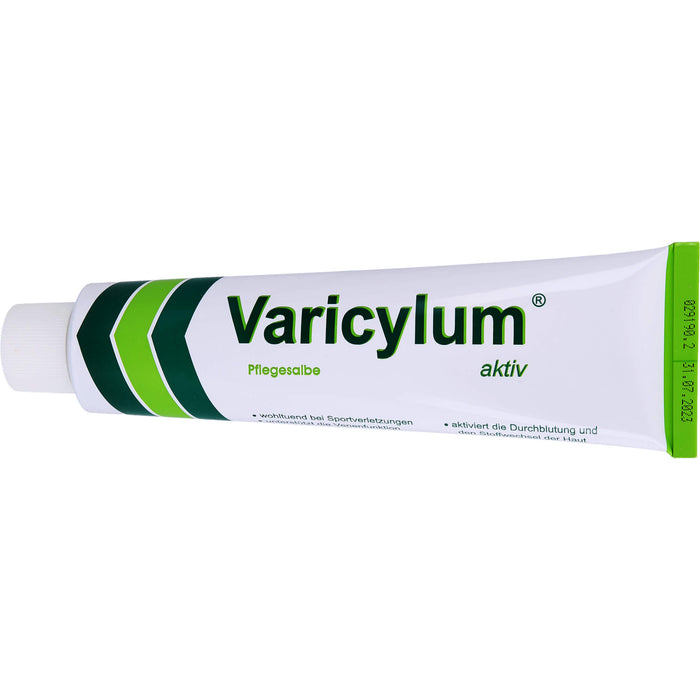 Varicylum aktiv Pflegesalbe zur Venenpflege und Unterstützung bei stumpfen Sportverletzungen, 100 g Salbe