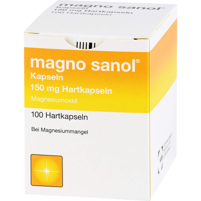 magno sanol Kapseln bei Magnesiummangel, 100 pc Capsules