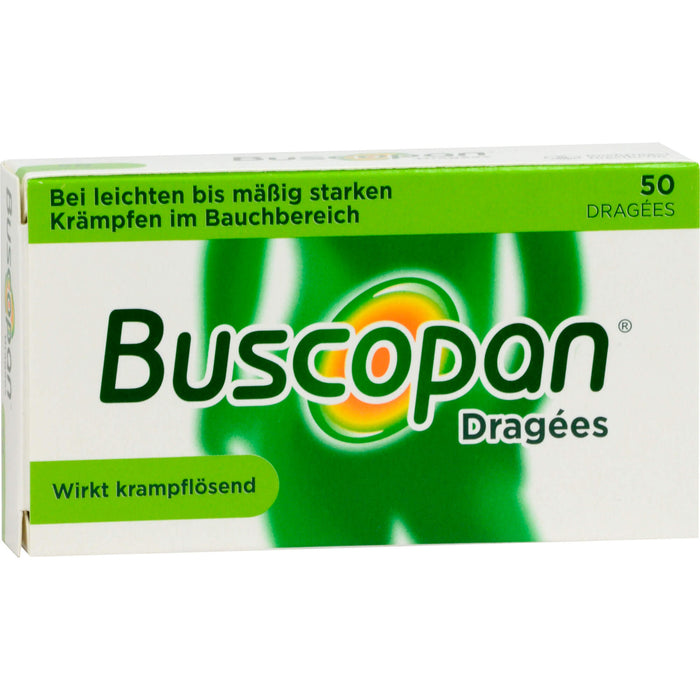 Buscopan 10 mg überzogene Tabletten Reimport Docpharm, 50 pcs. Tablets