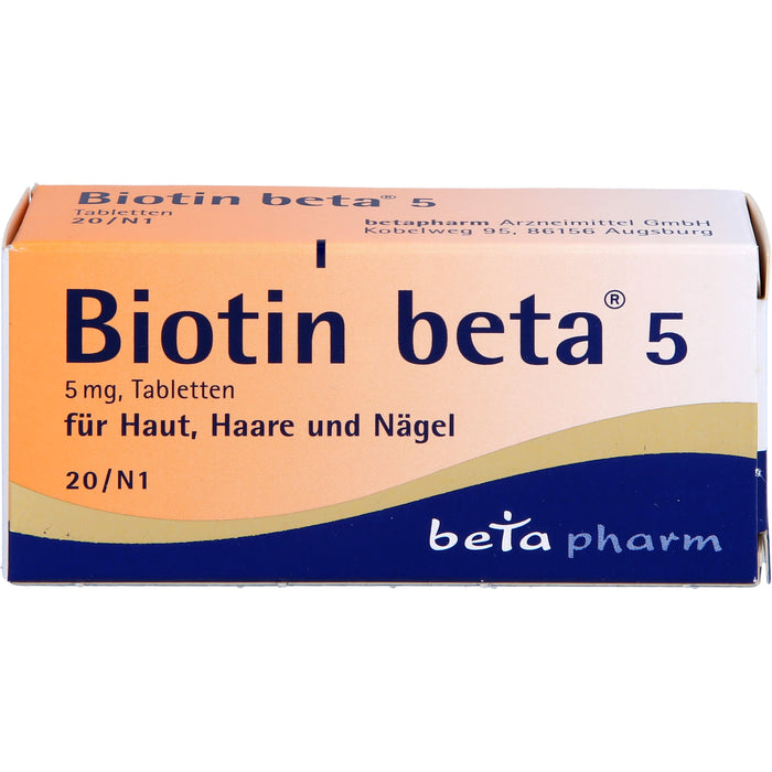 Biotin beta 5 Tabletten, 20 St. Tabletten