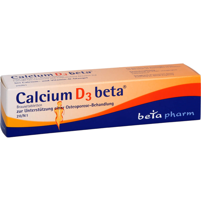 Calcium D3 beta Brausetabletten, 20 pc Tablettes