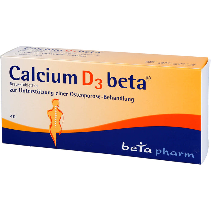 Calcium D3 beta Brausetabletten, 40 pc Tablettes