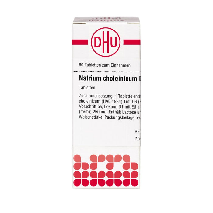 DHU Natrium choleinicum D6 Tabletten, 80 pc Tablettes