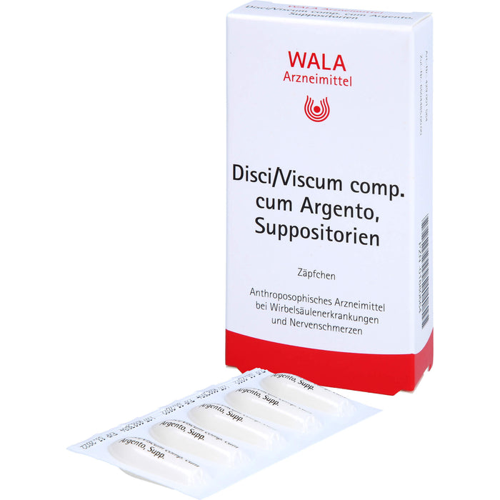 WALA Disci/Viscum comp. cum Argento Suppositorien, 10 pcs. Suppositories