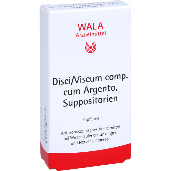 WALA Disci/Viscum comp. cum Argento Suppositorien, 10 pcs. Suppositories