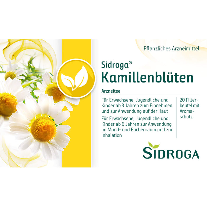 Sidroga Kamillenblüten Arzneitee, 20 pcs. Filter bag