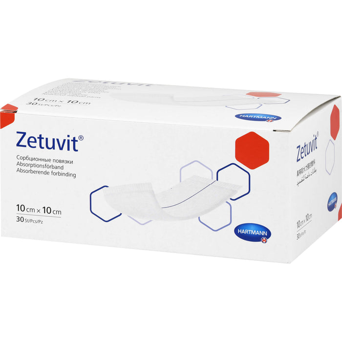 HARTMANN Zetuvit Saugkompressen unsteril 10 x 10 cm, 30 pcs. Compresses