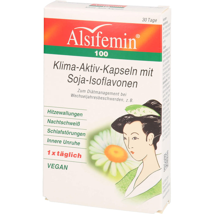 Alsifemin 100 Klima-Aktiv-Kapseln mit Soja-Isoflavonen, 30 pc Capsules