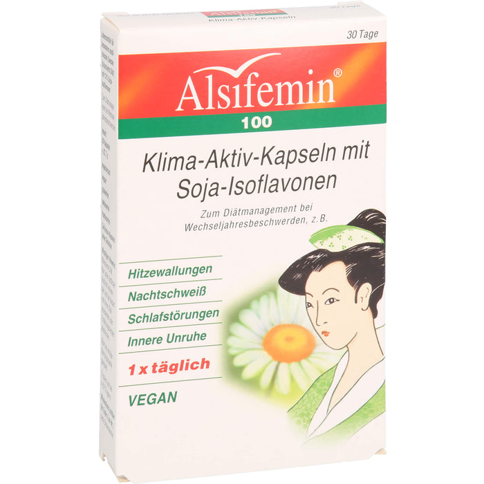 Alsifemin 100 Klima-Aktiv-Kapseln mit Soja-Isoflavonen, 30 pcs. Capsules