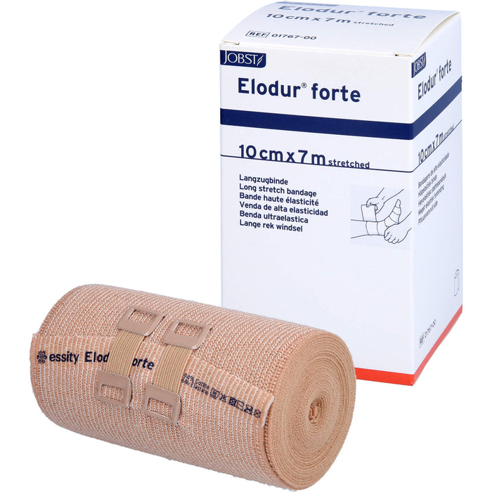 Elodur forte 10 cm x 7 m Langzugbinde zur Verwendung als Stütz- und Entlastungsverband, 1 St. Binde