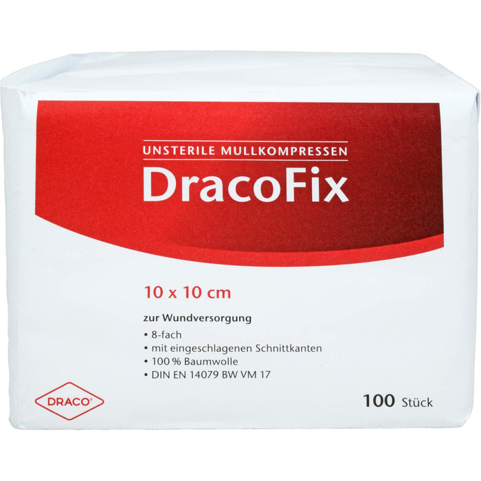 DRACOFIX OP KOM unsteril 10X10 8fach, 100 St KOM