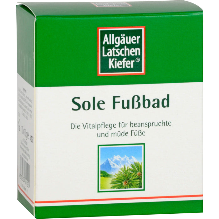 Allgäuer Latschenkiefer Sole Fußbad, 10 pcs. Sachets