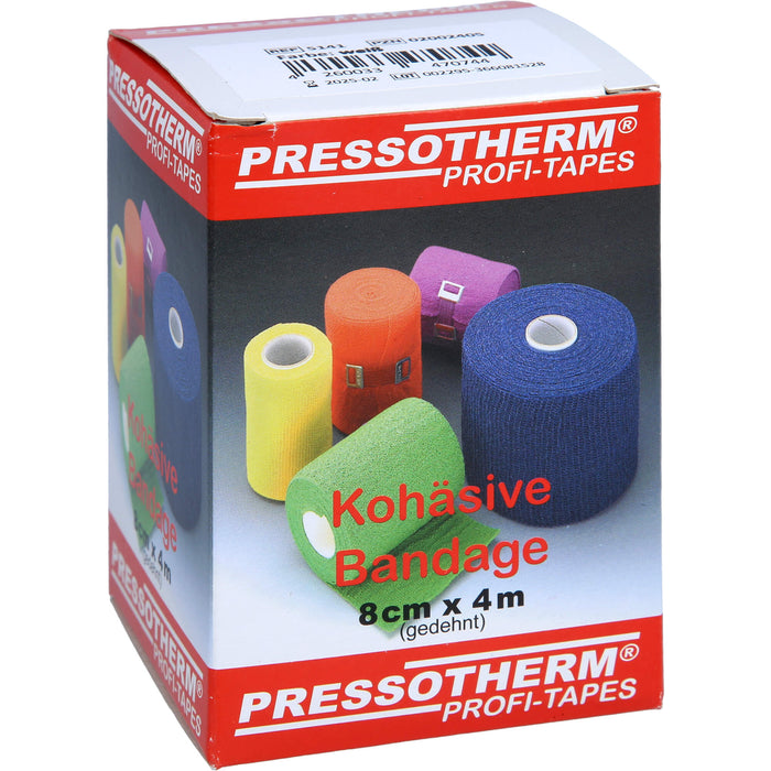 Pressotherm Kohäsive Bandage 8cmx4m weiß, 1 St BIN