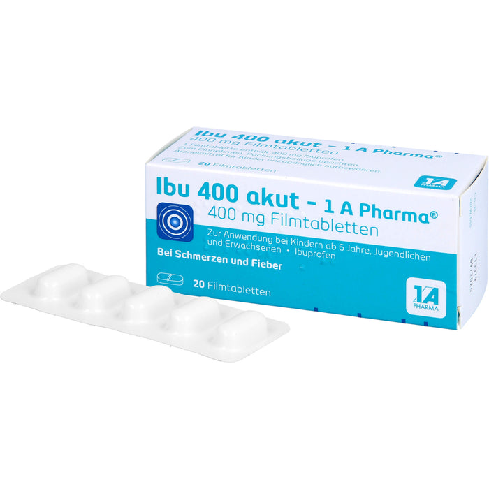 Ibu 400 akut - 1 A Pharma Filmtabletten, 20 pc Tablettes