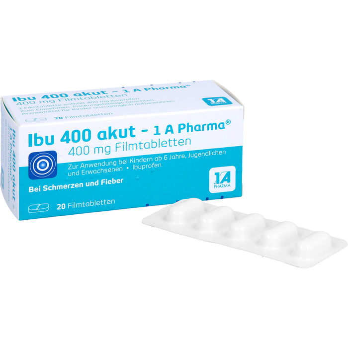 Ibu 400 akut - 1 A Pharma Filmtabletten, 20 pc Tablettes