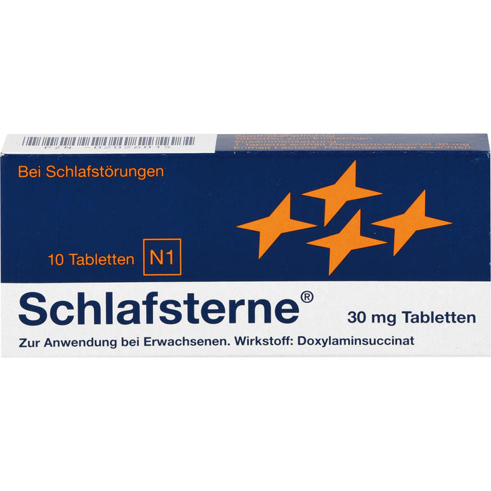 Schlafsterne 30 mg Tabletten bei Schlafstörungen, 10 pcs. Tablets