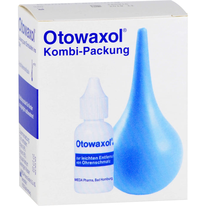 Otowaxol Kombi-Packung Lösung + Ohrenspritze gegen Ohrenschmalz, 10 ml Lösung